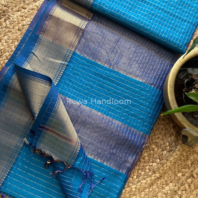 Maheshwari Zari Checks Saree