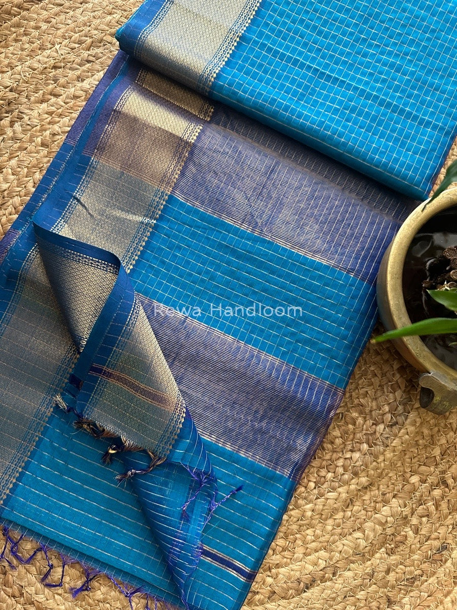 Maheshwari Zari Checks Saree