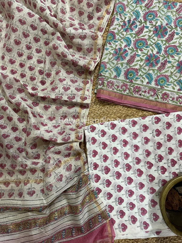  Chanderi Printed Suit