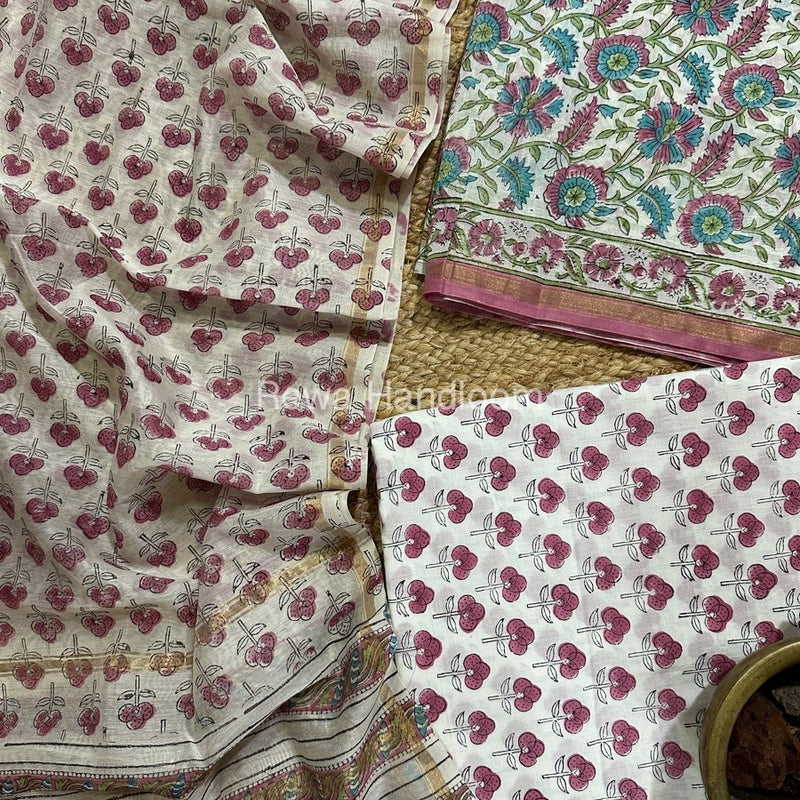 Chanderi Printed Suit