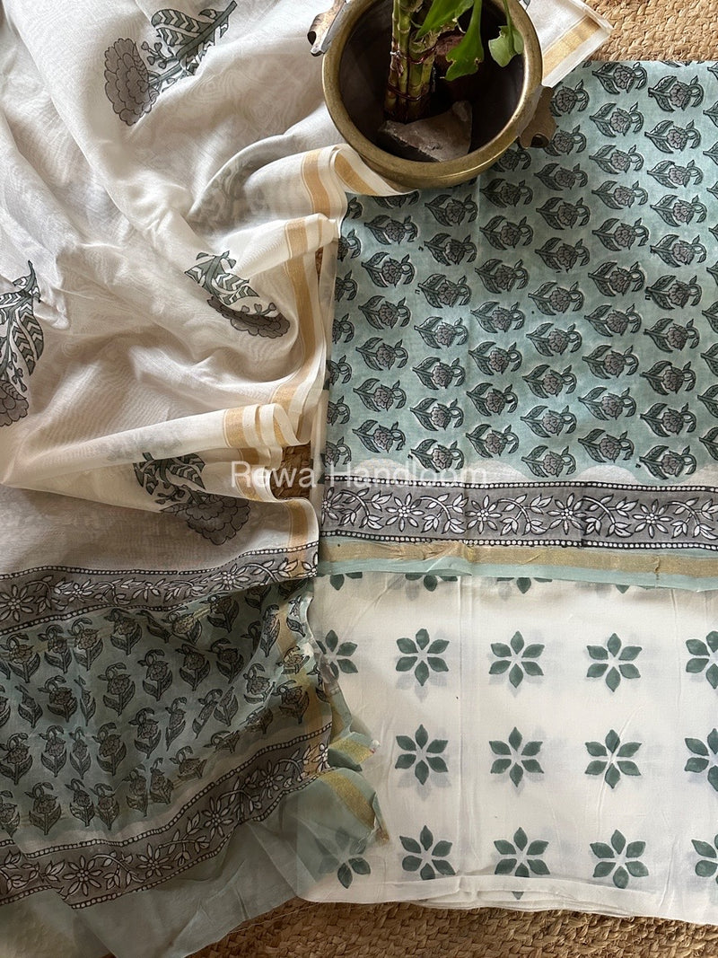  Chanderi Printed Suit