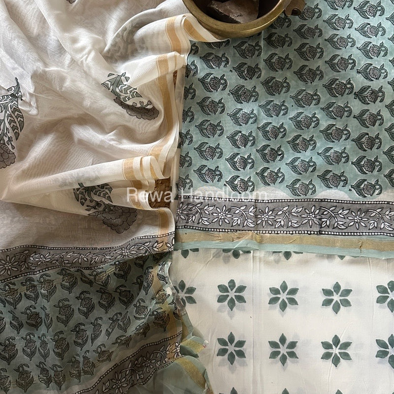  Chanderi Printed Suit