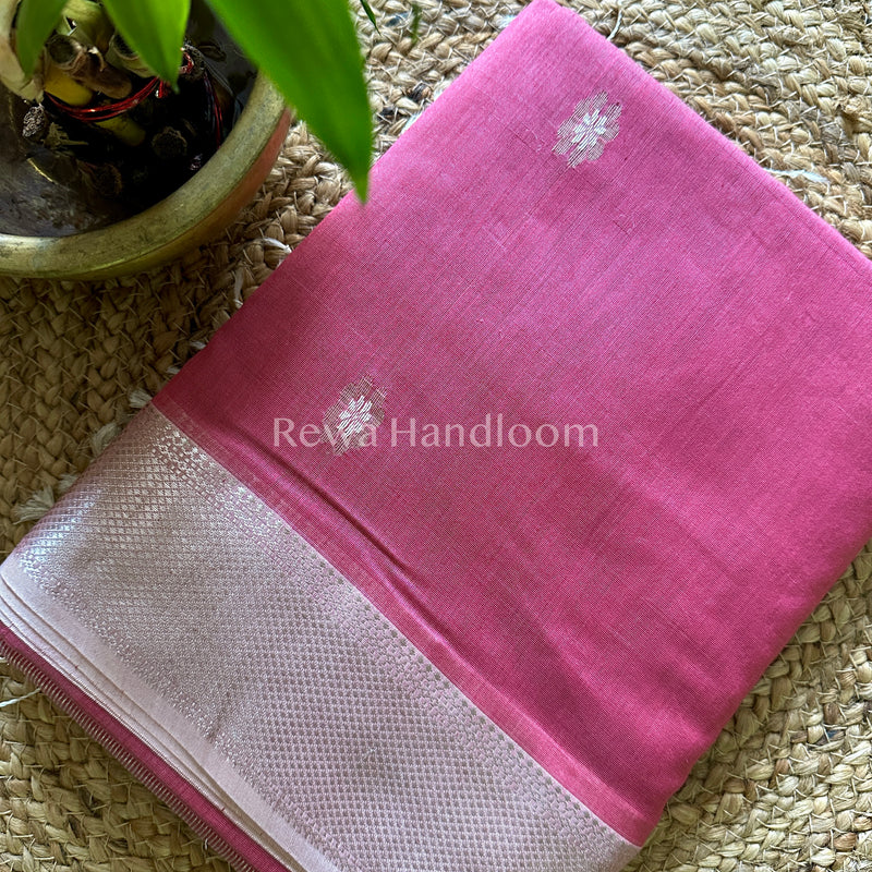Maheshwari Silver Zari Sarees 