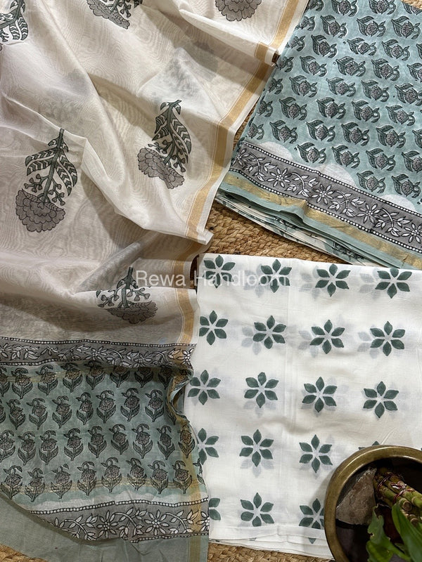  Chanderi Printed Suit