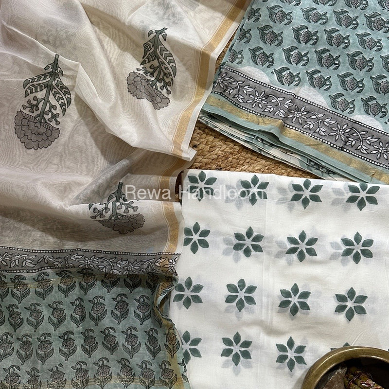  Chanderi Printed Suit