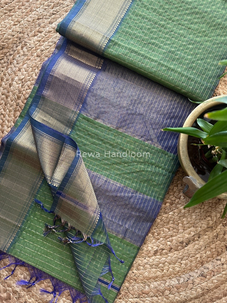 Maheshwari Zari Checks Saree