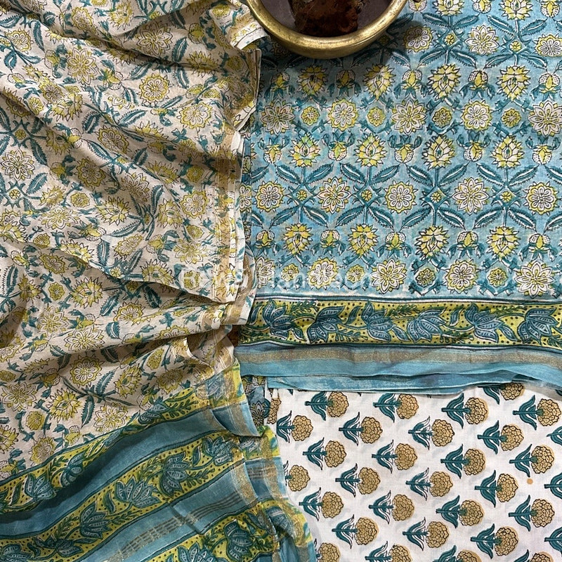  Chanderi Printed Suit