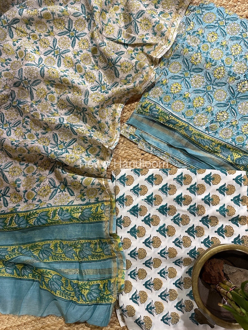  Chanderi Printed Suit