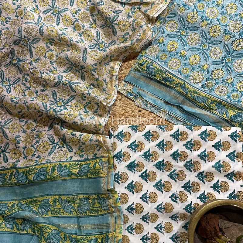  Chanderi Printed Suit