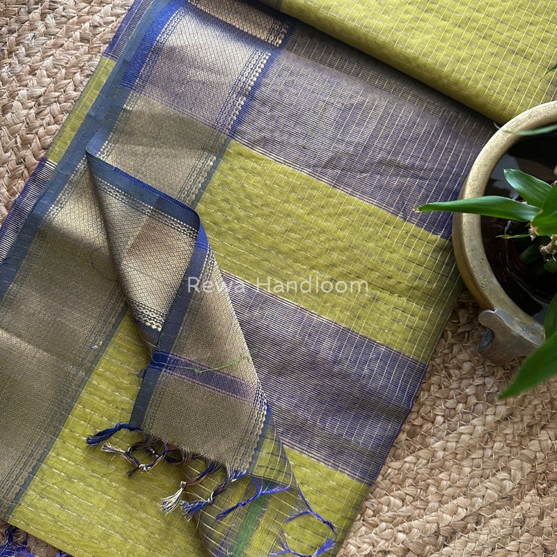 Maheshwari Zari Checks Saree