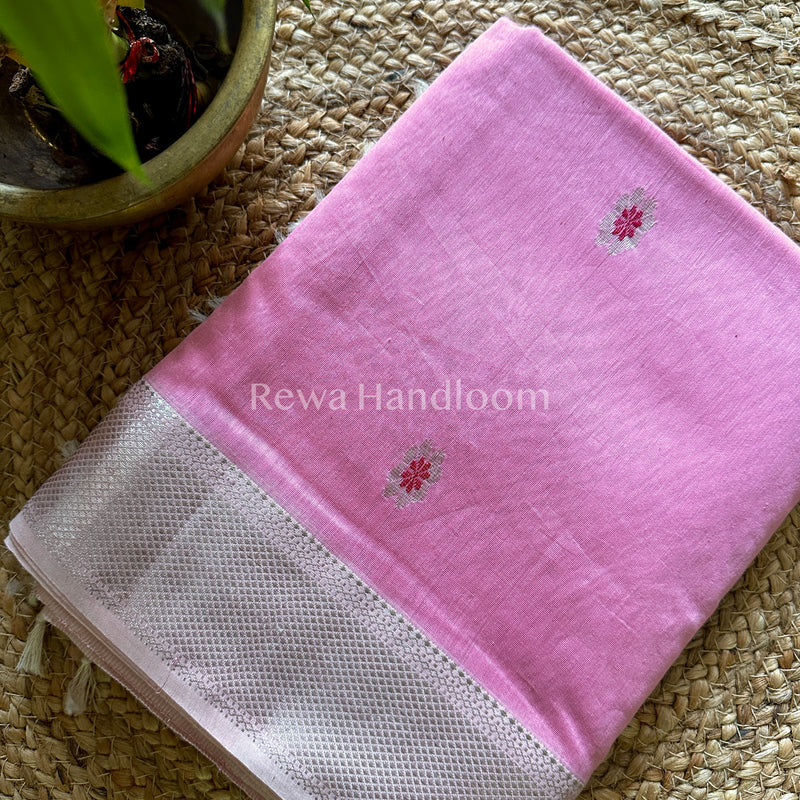 Maheshwari Silver Zari Sarees