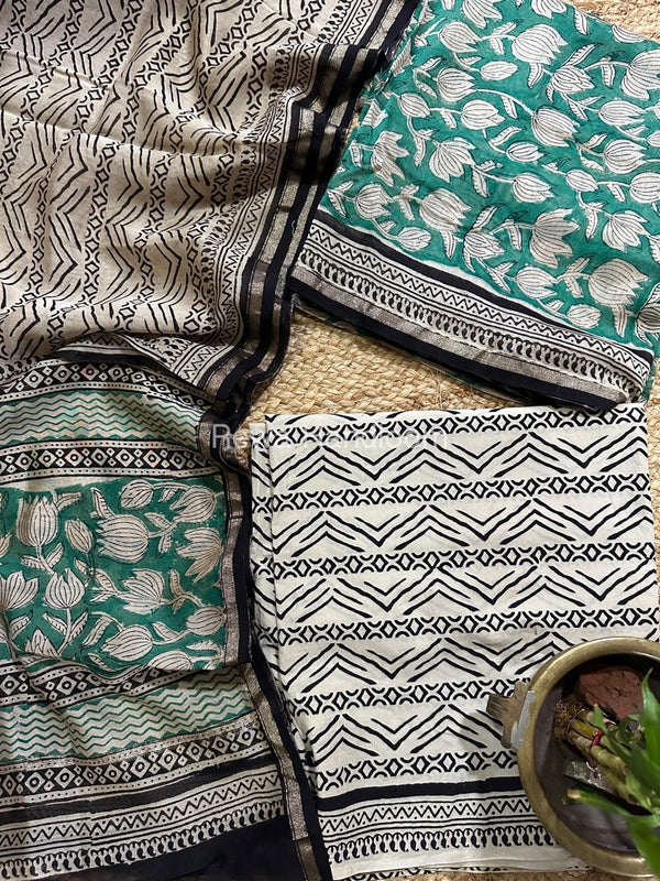  Chanderi Printed Suit