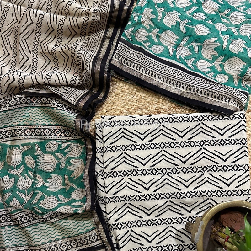  Chanderi Printed Suit