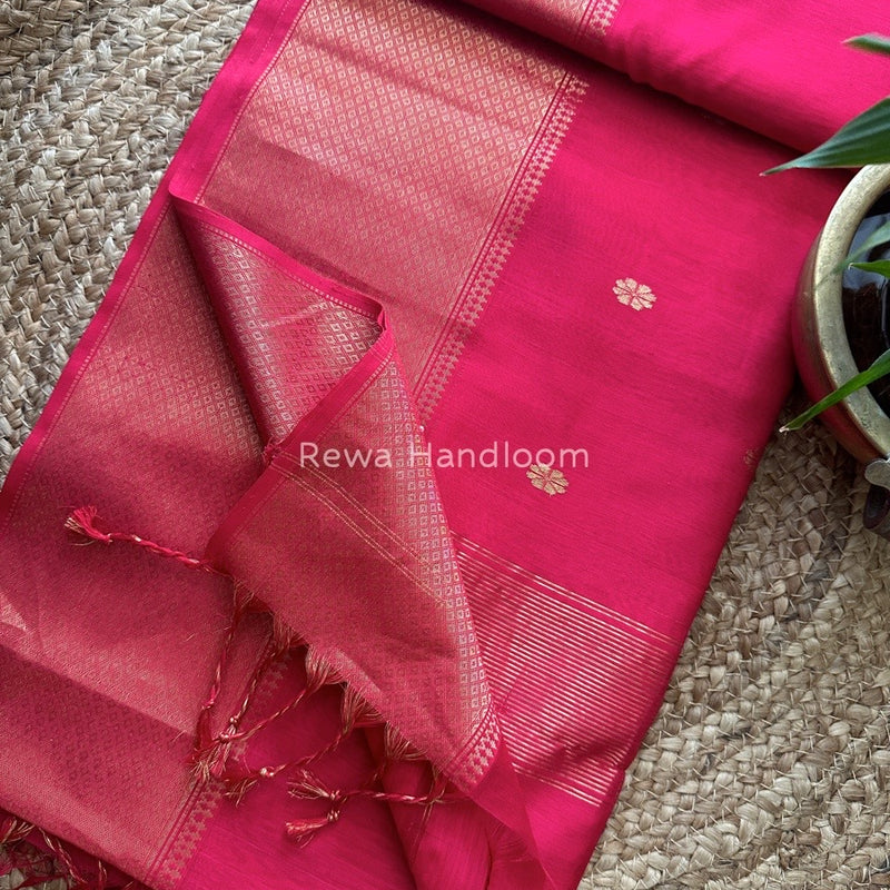 Maheshwari Zari Skirt Butti Saree