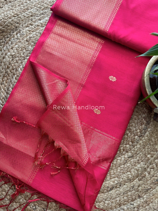 Maheshwari Zari Skirt Butti Saree
