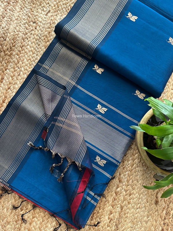 Maheshwari Resham Thread Butti Saree