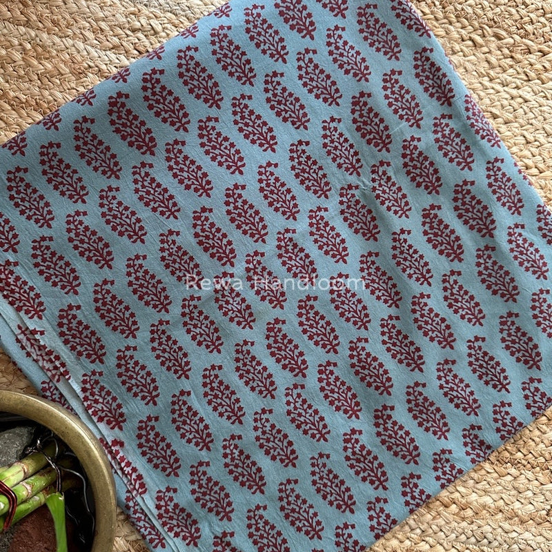 Celtic Grey-Maroon Designer Bagh Cotton Suit BCSPP03