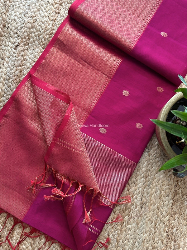 Maheshwari Zari Skirt Butti Saree 