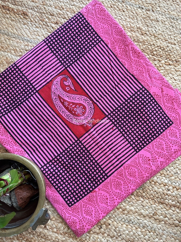 Pink-Red Designer Bagh Cotton Suit BCSPP05