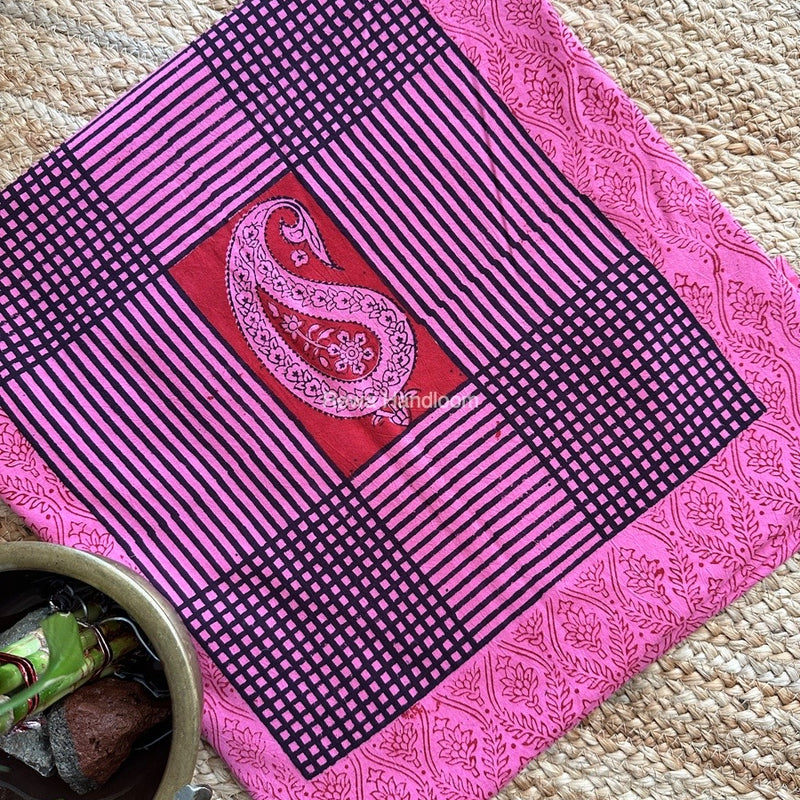 Pink-Red Designer Bagh Cotton Suit BCSPP05
