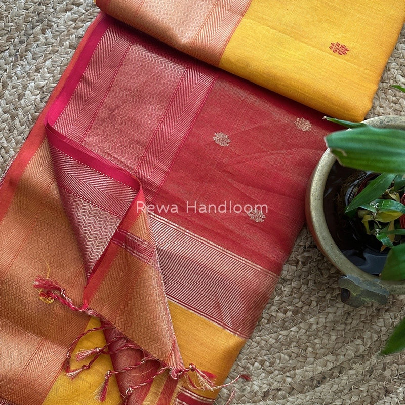 Maheshwari Tissue Butti Saree