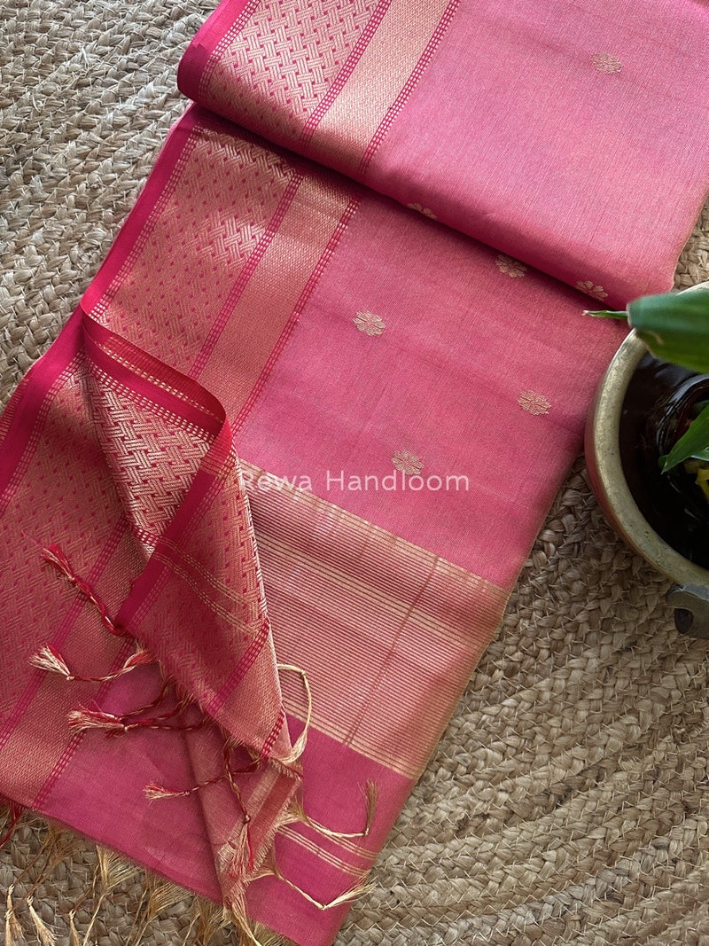 Maheshwari Tissue Butti Saree
