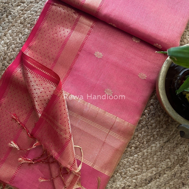 Maheshwari Tissue Butti Saree