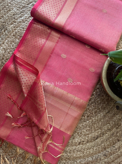 Maheshwari Tissue Butti Saree