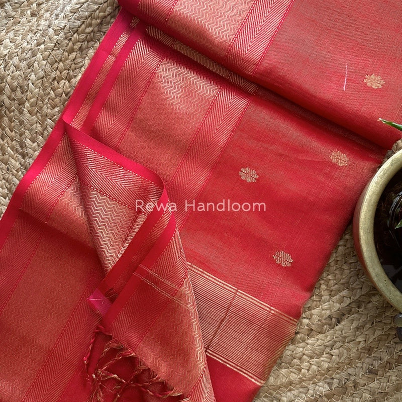 Maheshwari Tissue Butti Saree