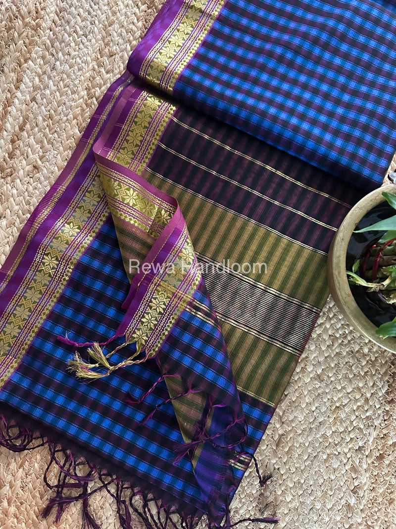 Maheshwari Garbha Reshami Silk Saree