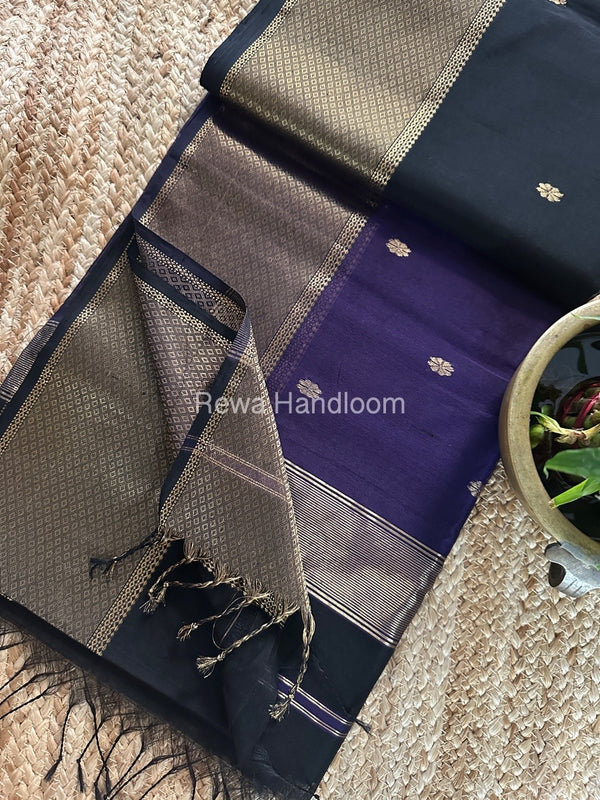 Maheshwari Flower Skirt Butti Saree