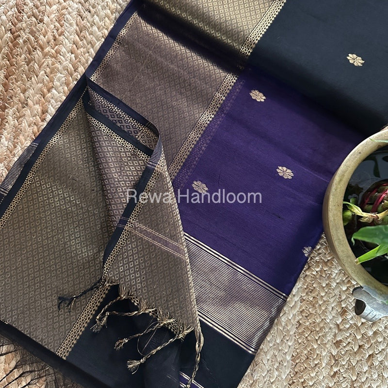 Maheshwari Flower Skirt Butti Saree