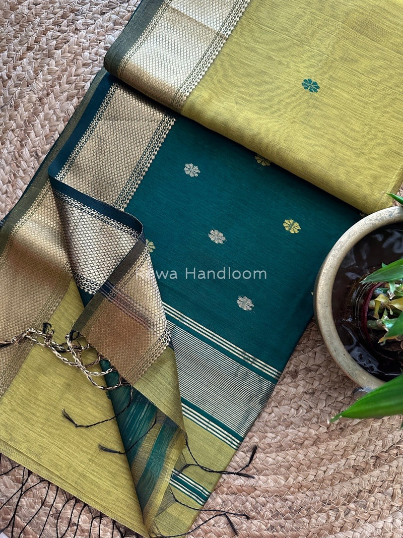  Zari Butti Maheshwari Saree