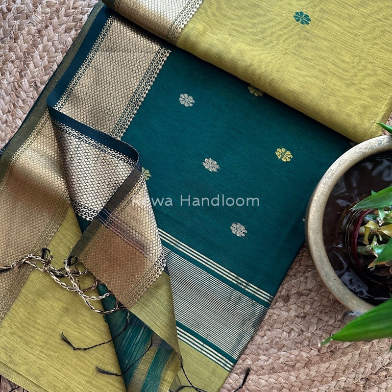  Zari Butti Maheshwari Saree