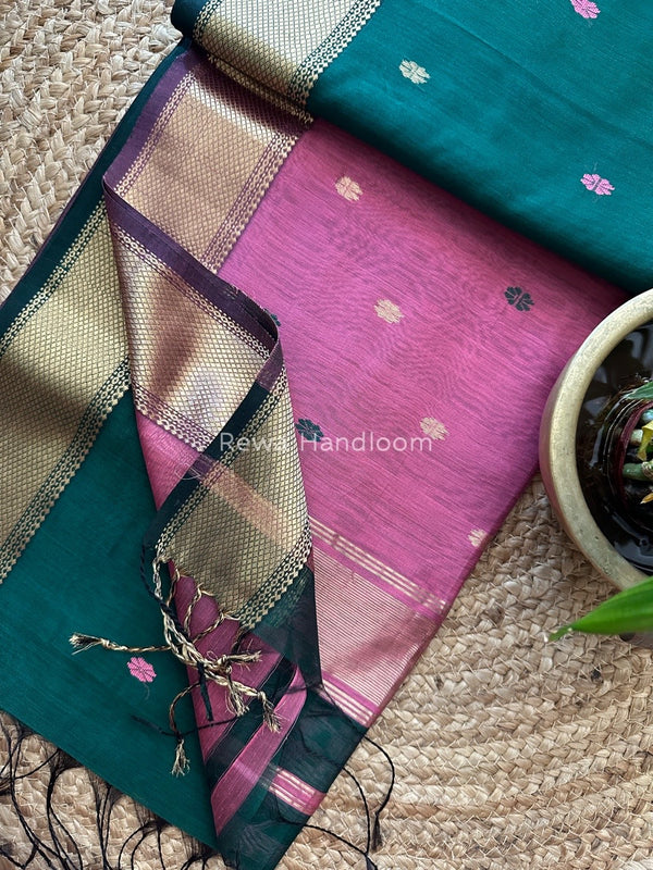  Zari Butti Maheshwari Saree