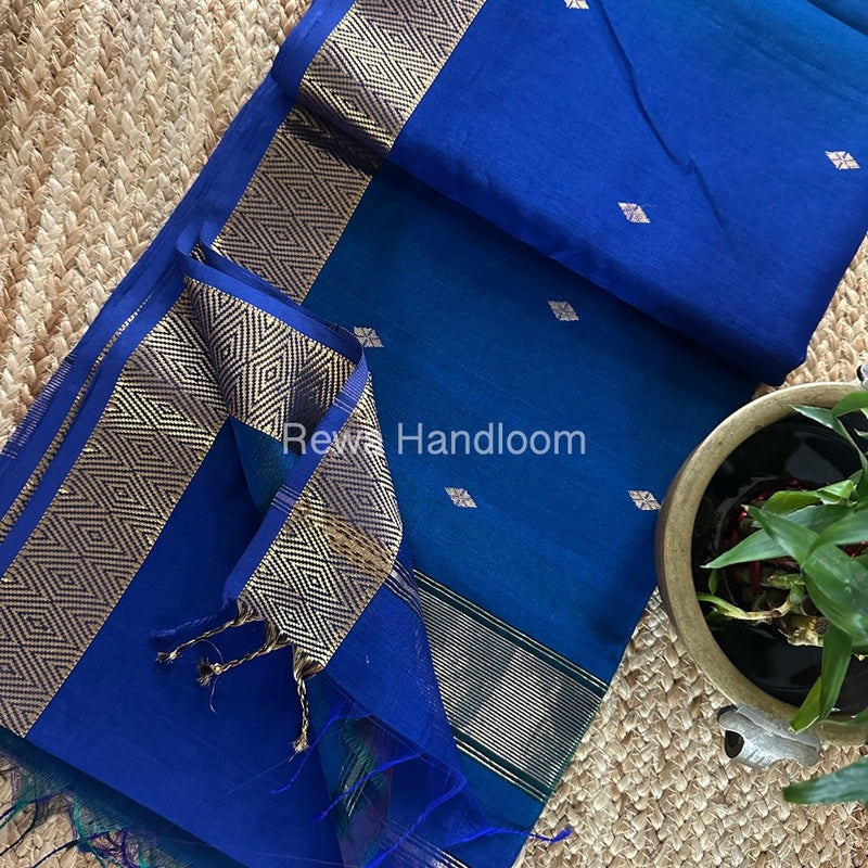 Diamond Butti Maheshwari Saree
