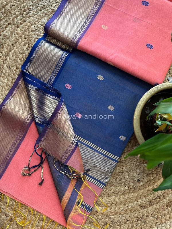  Zari Butti Maheshwari Saree