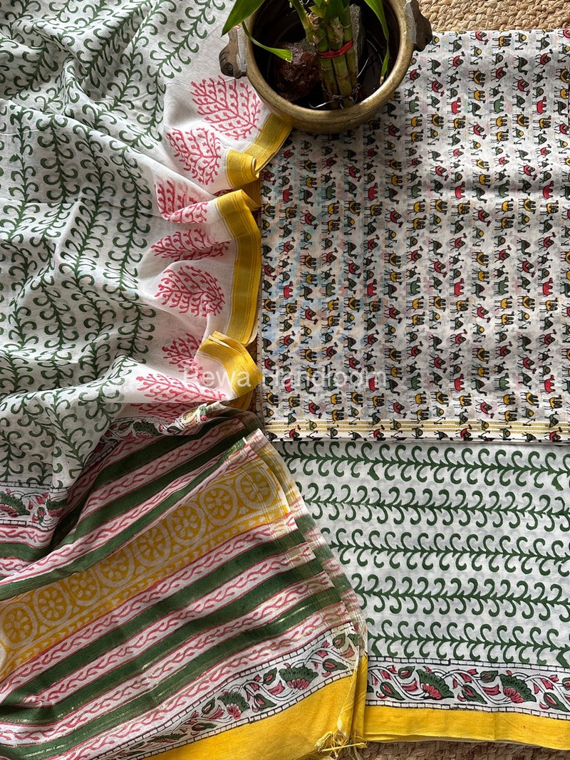  Chanderi Printed Suit