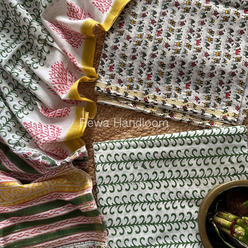  Chanderi Printed Suit