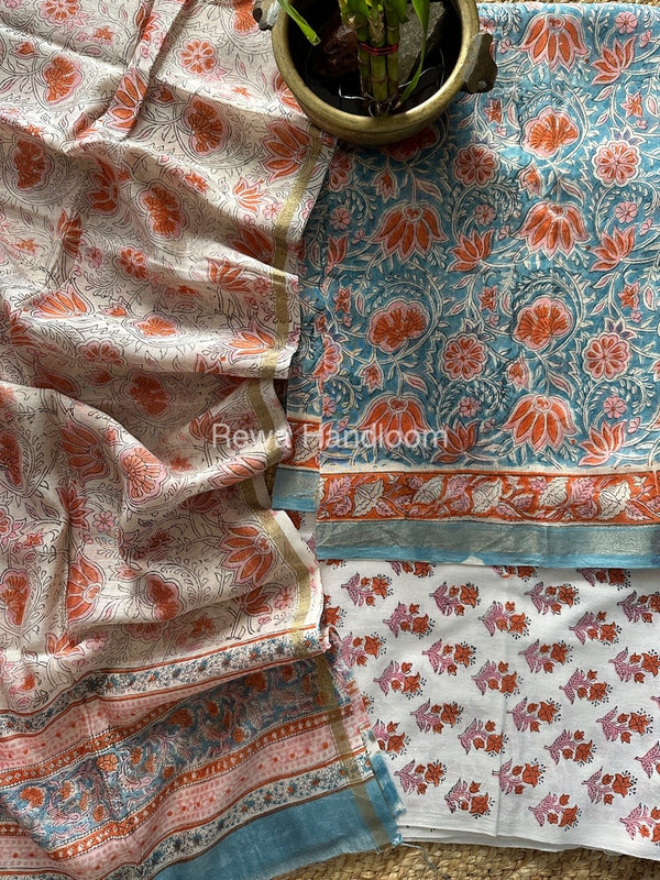  Chanderi Printed Suit