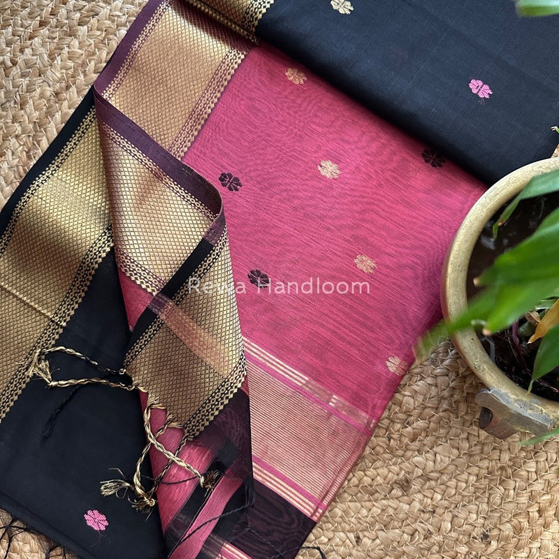  Zari Butti Maheshwari Saree