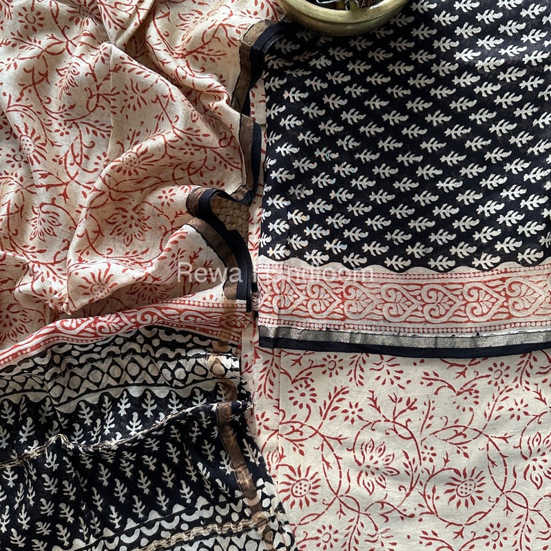  Chanderi Printed Suit