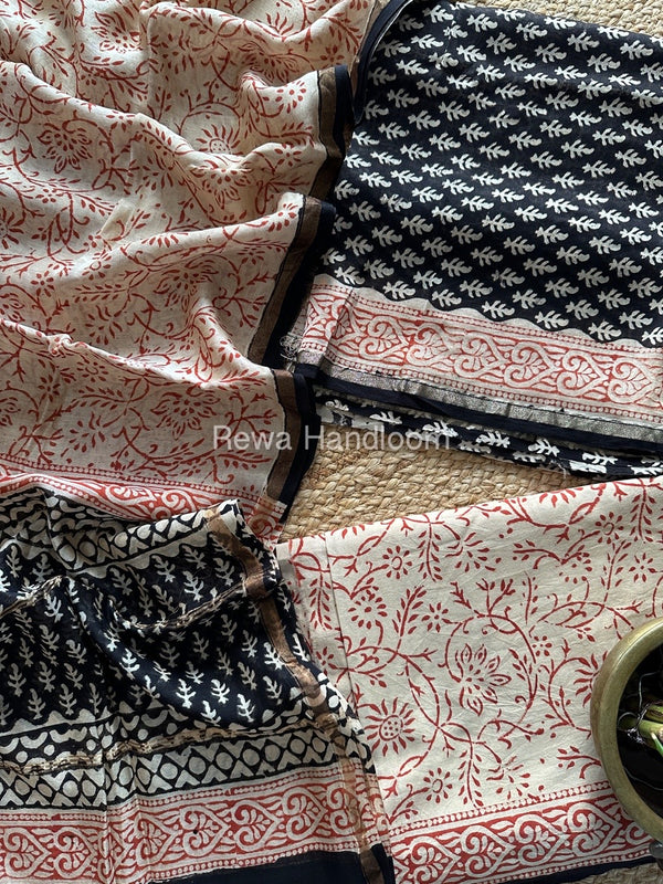  Chanderi Printed Suit