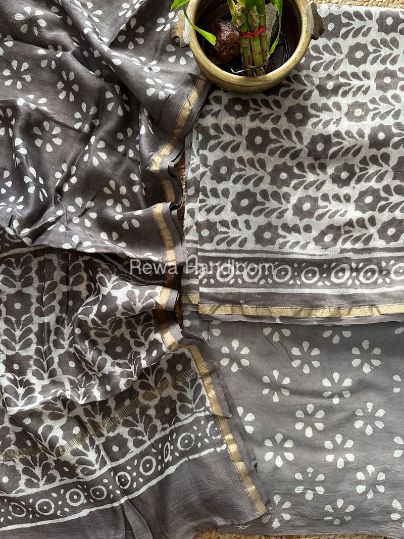  Chanderi Printed Suit