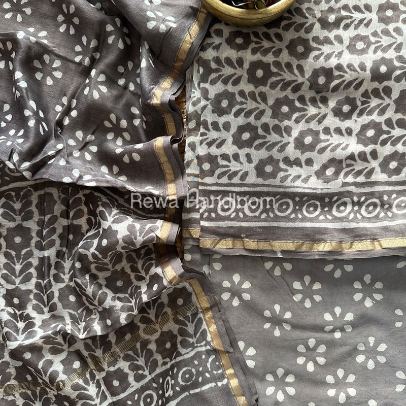  Chanderi Printed Suit
