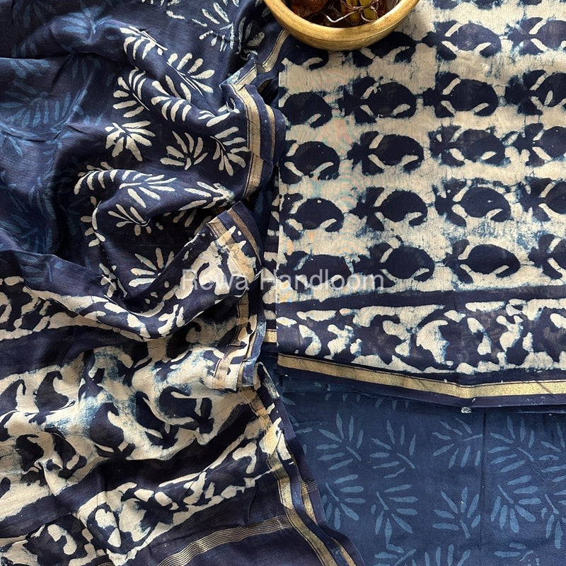  Chanderi Printed Suit