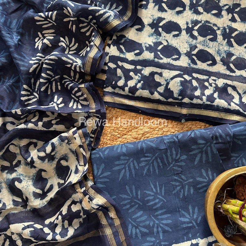  Chanderi Printed Suit