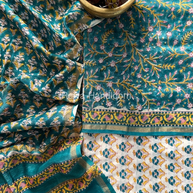  Chanderi Printed Suit