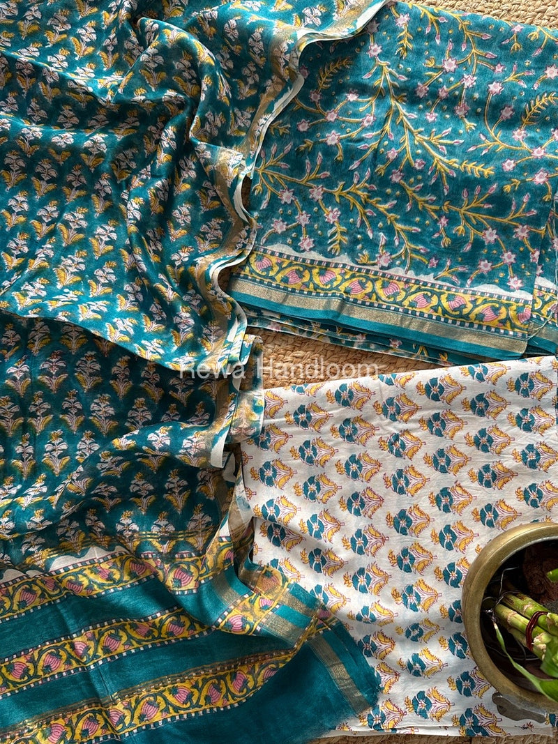  Chanderi Printed Suit