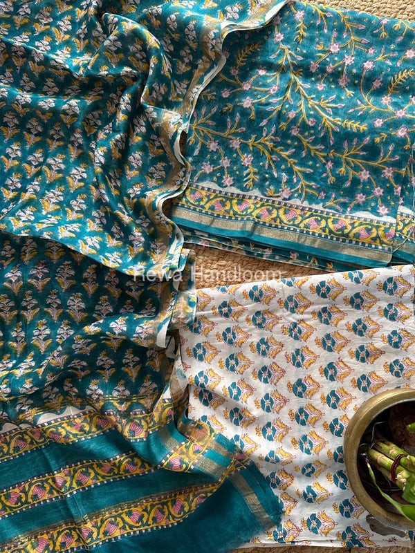  Chanderi Printed Suit
